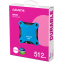 Disque SSD externe 512GB ADATA SD620 Blue (SD620-512GCBL) - photo 5