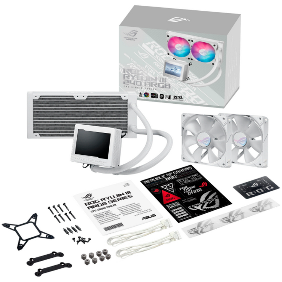 Système de refroidissement liquide ASUS ROG RYUJIN III 240 WHT/AIO White - 90RC00K2-M0UAY0 - photo 7