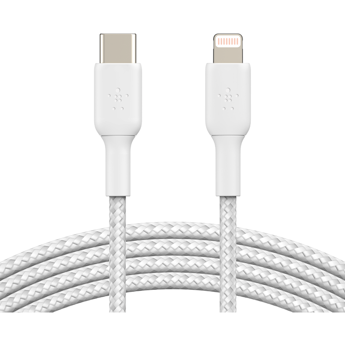 câble pour internet USB Type-C - Lightning, 2m, Belkin CAA004BT2MWH