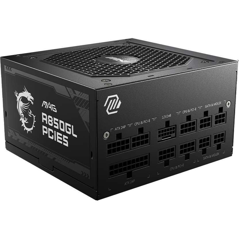 Alimentation électrique 850W MSI MAG A850GL PCIE5 - 306-7ZP8A11-CE0