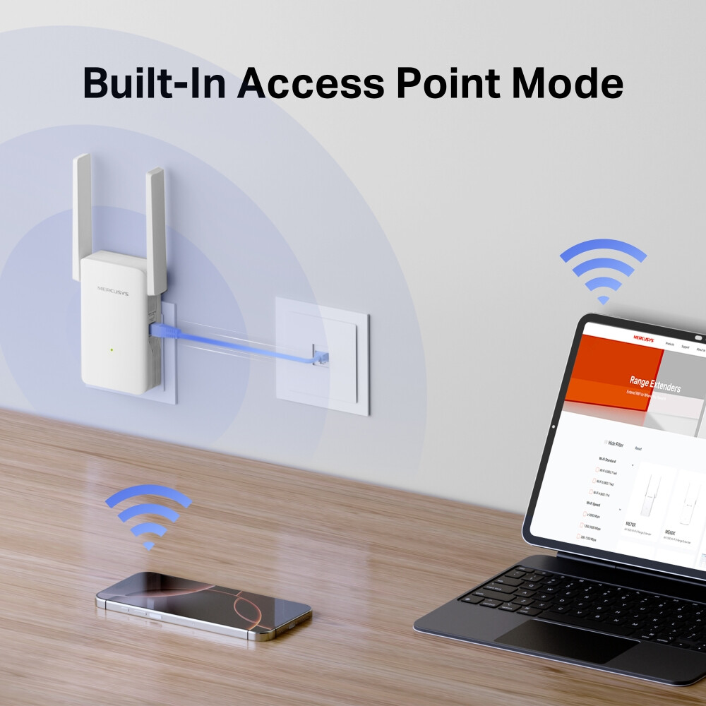 Amplificateur Wi-Fi (répétiteur) Mercusys ME80X - photo 8