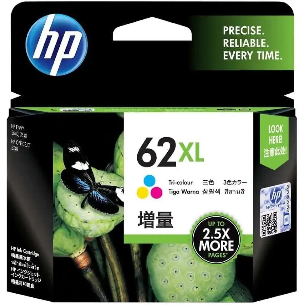 cartouche dencre HP C2P07AE (№62XL) Color