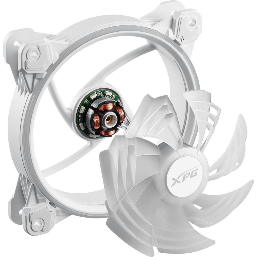 Ventilateur de boîtier ADATA XPG HURRICANE 120 PWM ARGB White - HURRICANE120ARGBPWM-WHCWW - photo 3
