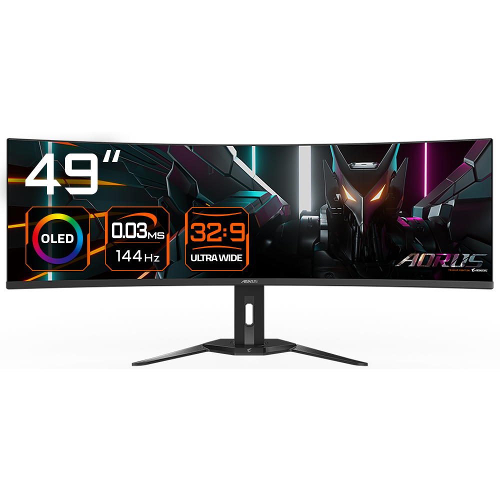 Moniteur Gigabyte 49" Aorus CO49DQ - 20VM0-CO49DQBT-1EKR