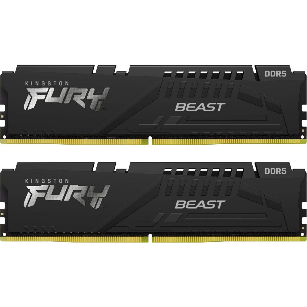 Mémoire vive 32GB DDR5 6000MHz Kingston Fury Beast (KF560C30BBEK2-32) (2x16GB KIT)