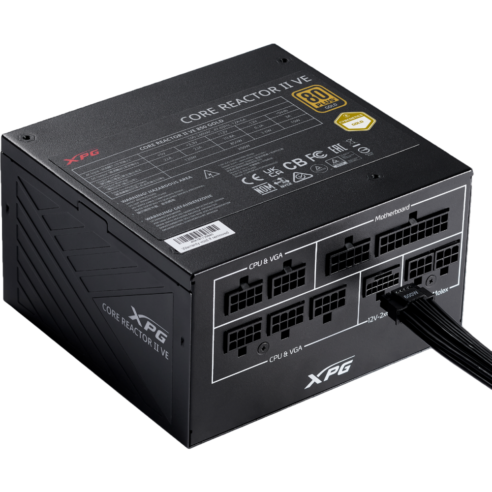 Alimentation électrique 750W ADATA XPG CORE REACTOR II VE - COREREACTORIIVE750G-BKCEU - photo 2