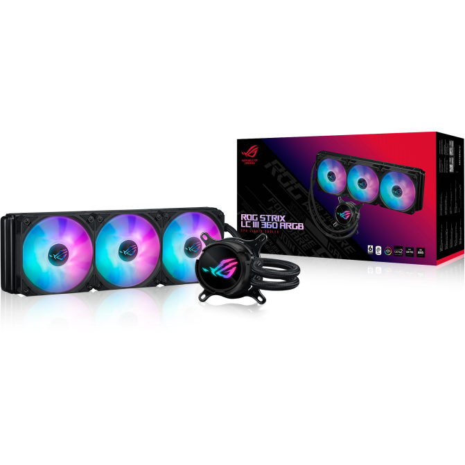Système de refroidissement liquide ASUS ROG STRIX LC III 360 ARGB Black - 90RC00T1-M0UAY0 - photo 4