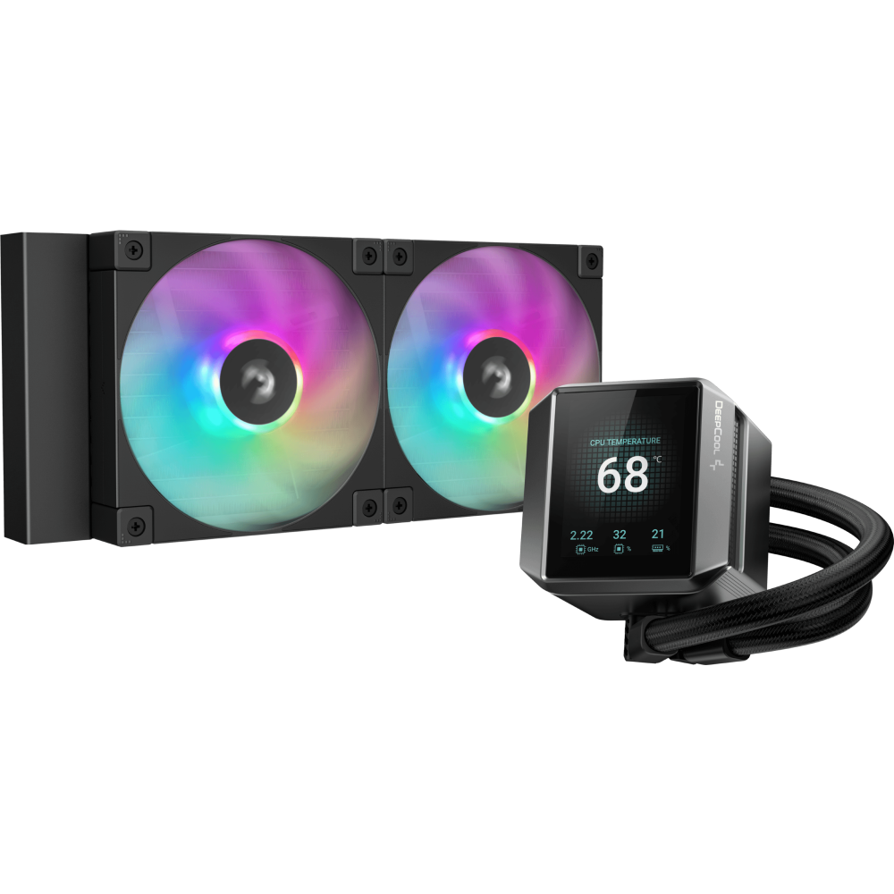 système de refroidissement liquide DeepCool MYSTIQUE 240 ARGB - R-LX550-BKADSNC-G-1
