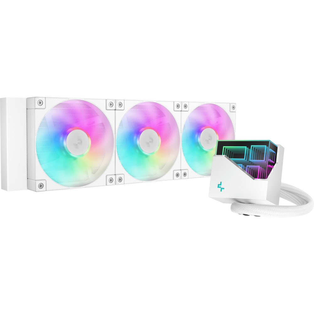 Système de refroidissement liquide DeepCool LT360 WH ARGB - R-LT360-WHAMNC-G-1
