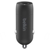 Chargeur de voiture pour ordinateur Belkin BoostCharge 30W USB-C PD Car Charger (CCA004btBK)