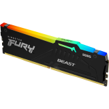 Mémoire vive 16GB DDR5 6400MHz Kingston Fury Beast Black RGB (KF564C32BBEA-16)