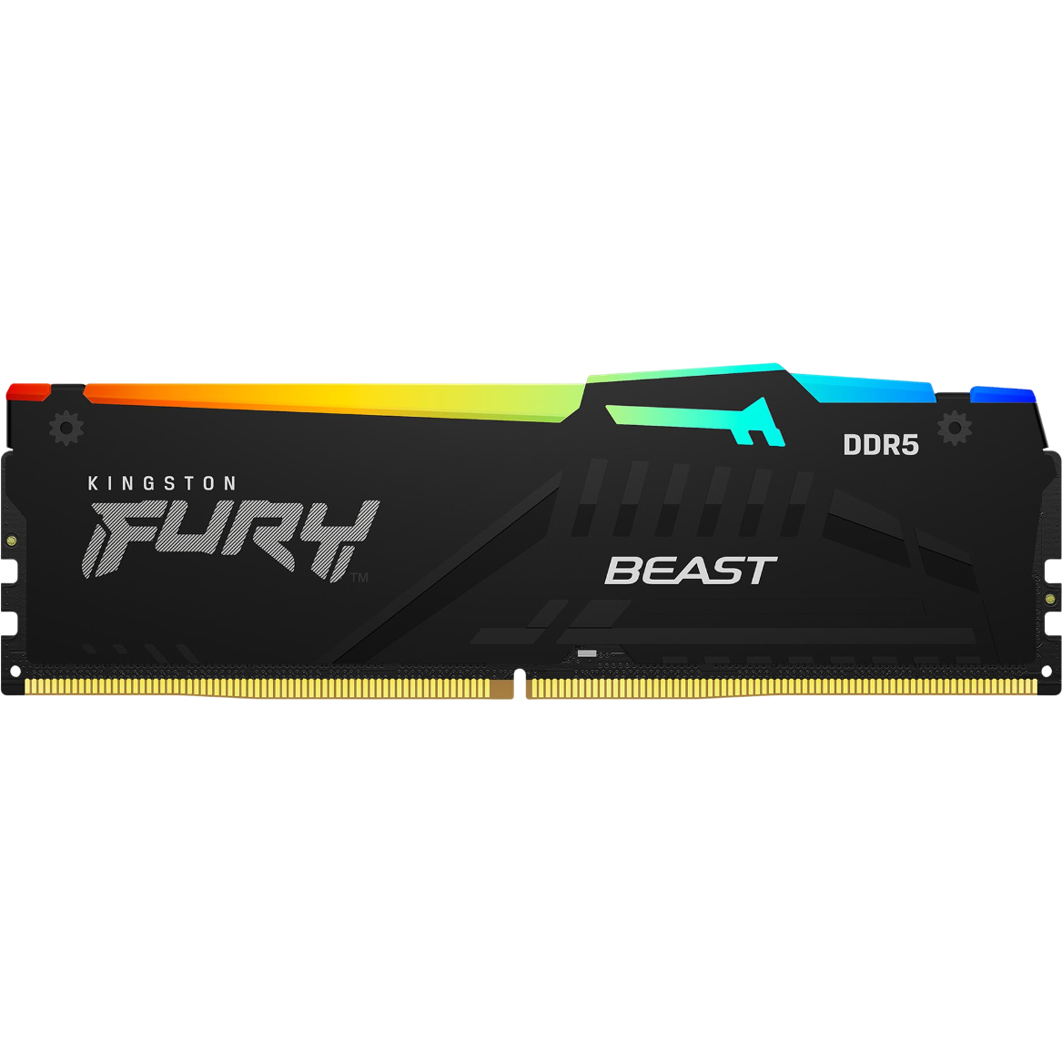 Mémoire vive 16GB DDR5 6400MHz Kingston Fury Beast Black RGB (KF564C32BBEA-16) - photo 2