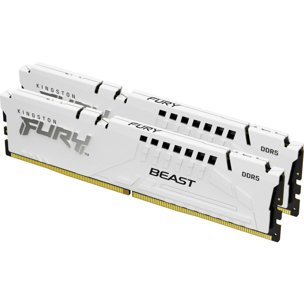 Mémoire vive 32GB DDR5 6000MHz Kingston Fury Beast White (KF560C30BWEK2-32) (2x16GB KIT)