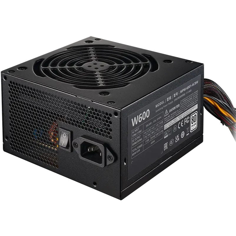 alimentation électrique 600W Cooler Master Elite NEX W600 (MPW-6001-ACBW-BEU) - MPW-6001-ACBW-BE1 - photo 2