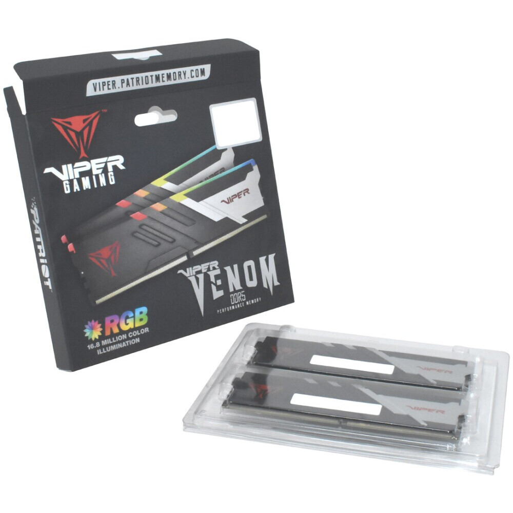 Mémoire vive 32GB DDR5 6000MHz Patriot Viper Venom RGB (PVVR532G600C30K) (2x16GB KIT) - photo 8