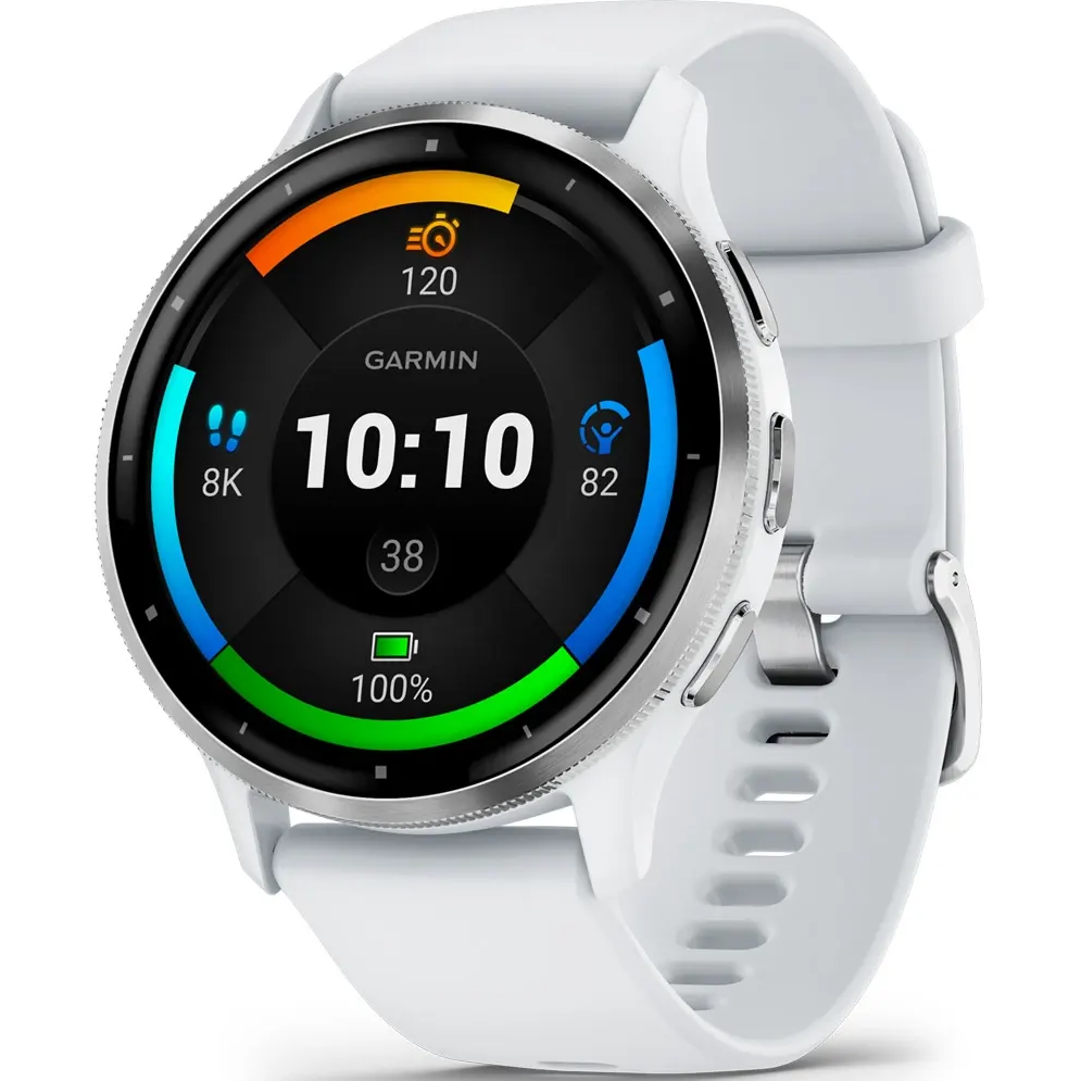 Montres intelligentes Garmin Venu 3 White/Grey/Silver - 010-02784-00