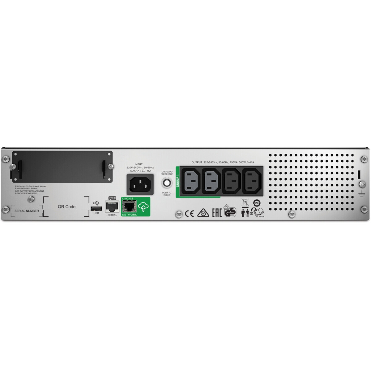 onduleur de secours APC SMT750RMI2UC Smart-UPS 750VA - photo 2