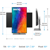 moniteur BenQ 32" PD3225U