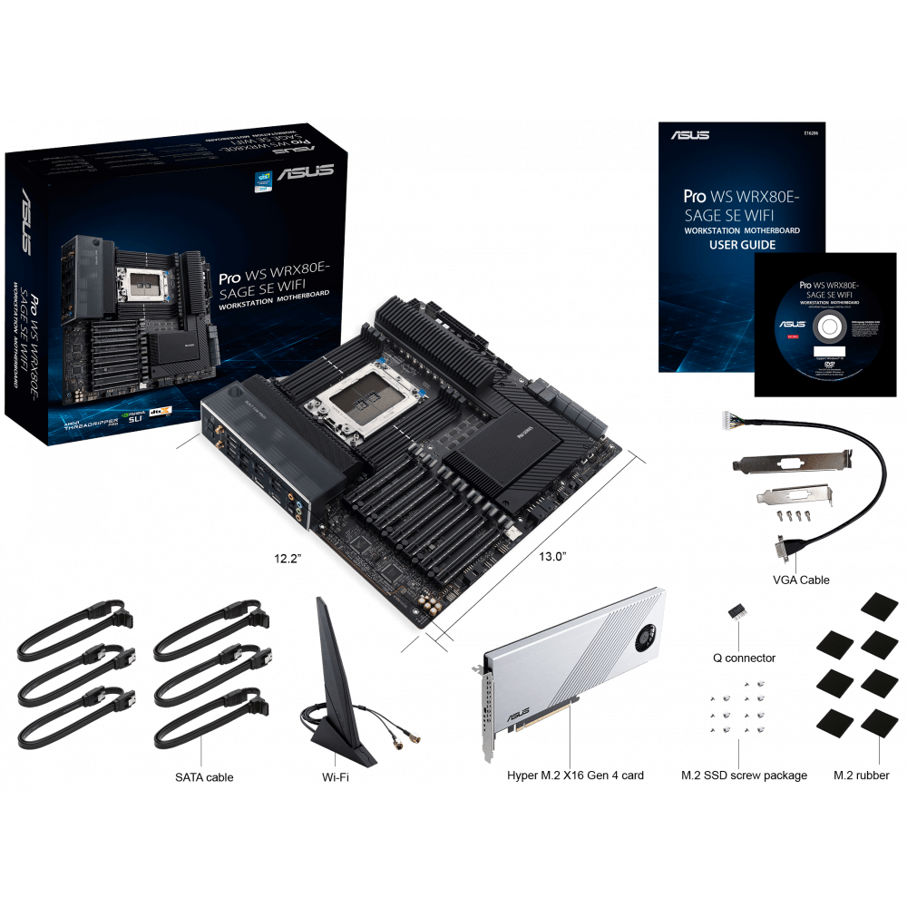 Pamatplate ASUS PRO WS WRX80E-SAGE SE WIFI - foto 16