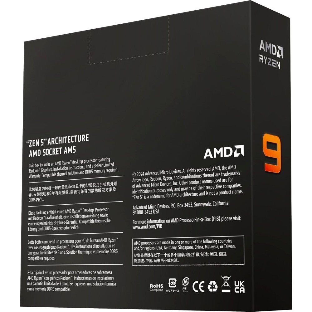 processeur AMD Ryzen 9 9950X BOX (without cooler) - 100-100001277WOF - photo 4