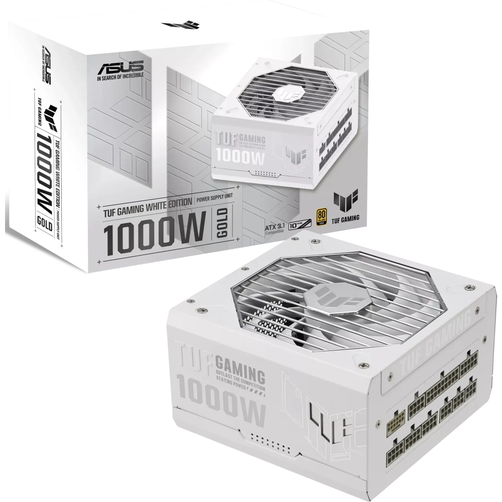 Alimentation électrique 1000W ASUS TUF Gaming Gold White Edition (TUF-GAMING-1000G-WHITE) - 90YE00S5-B0NA00 - photo 12