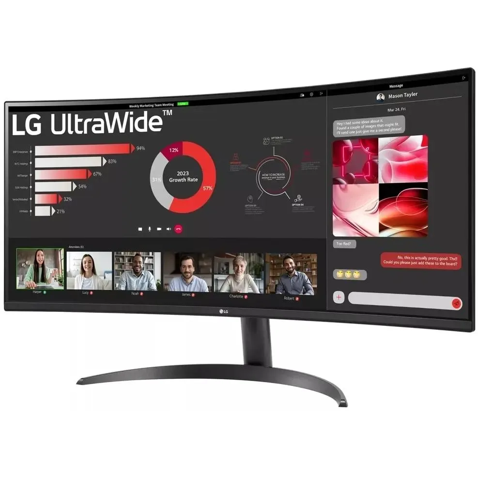 moniteur LG 34" 34WR50QK-B UltraWide - photo 3
