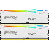mémoire vive 32GB DDR5 6000MHz Kingston Fury Beast White RGB (KF560C36BWE2AK2-32) (2x16GB KIT)