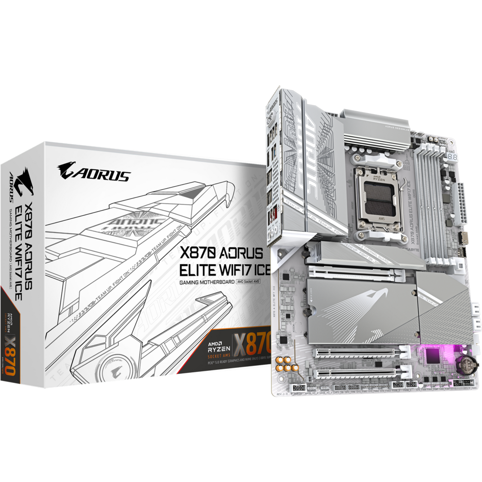 Carte mère Gigabyte X870 AORUS ELITE WIFI7 ICE - photo 5