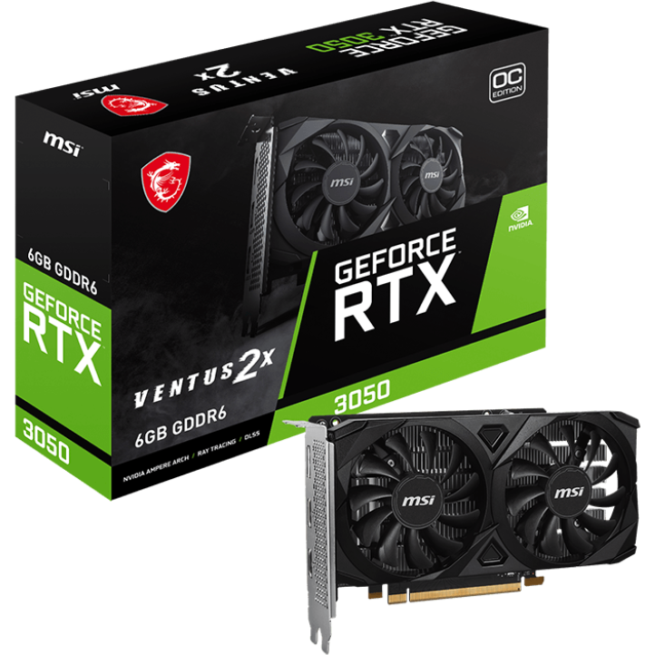 carte graphique NVIDIA GeForce RTX 3050 MSI 6GB (RTX 3050 VENTUS 2X E 6G OC) - photo 5