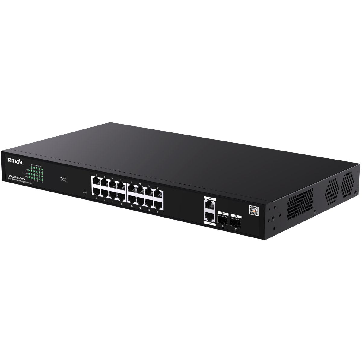 commutateur (switch) Tenda TEG2220P-16-250W - photo 2