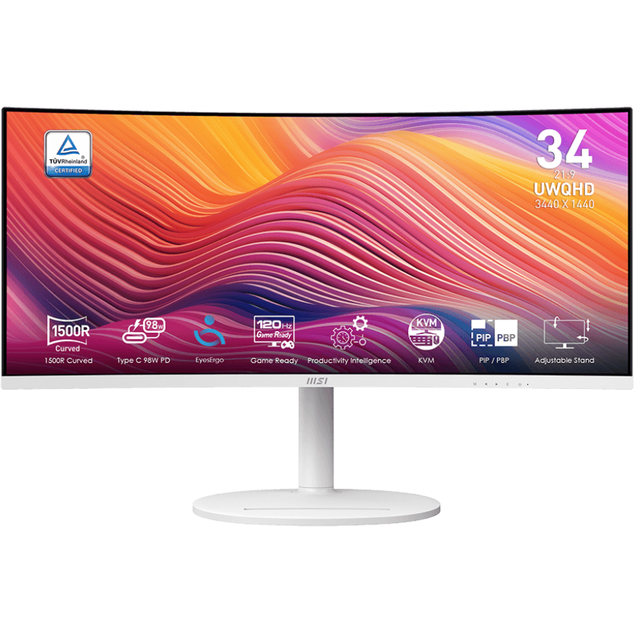 Écran MSI 34" Modern MD342CQPW - 9S6-3PC59H-012/021/036