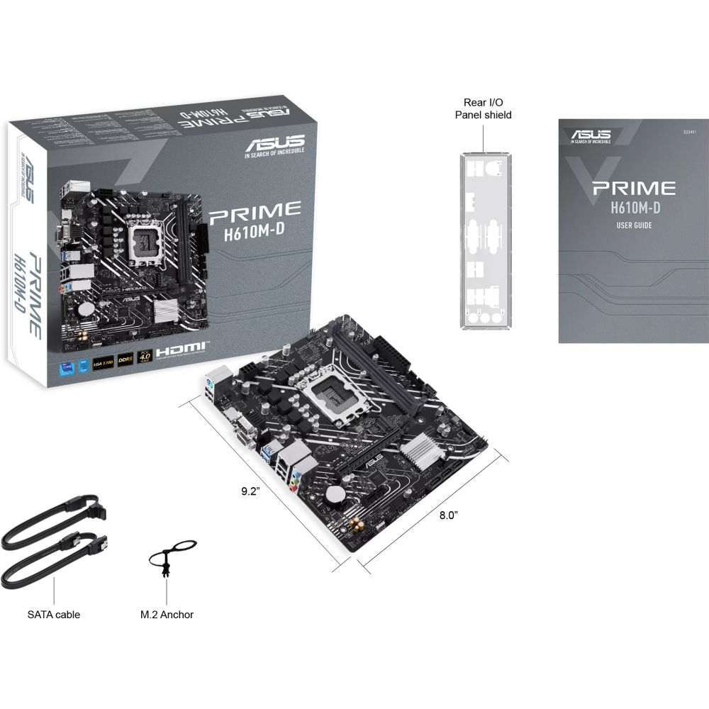 Carte mère ASUS PRIME H610M-D - photo 5