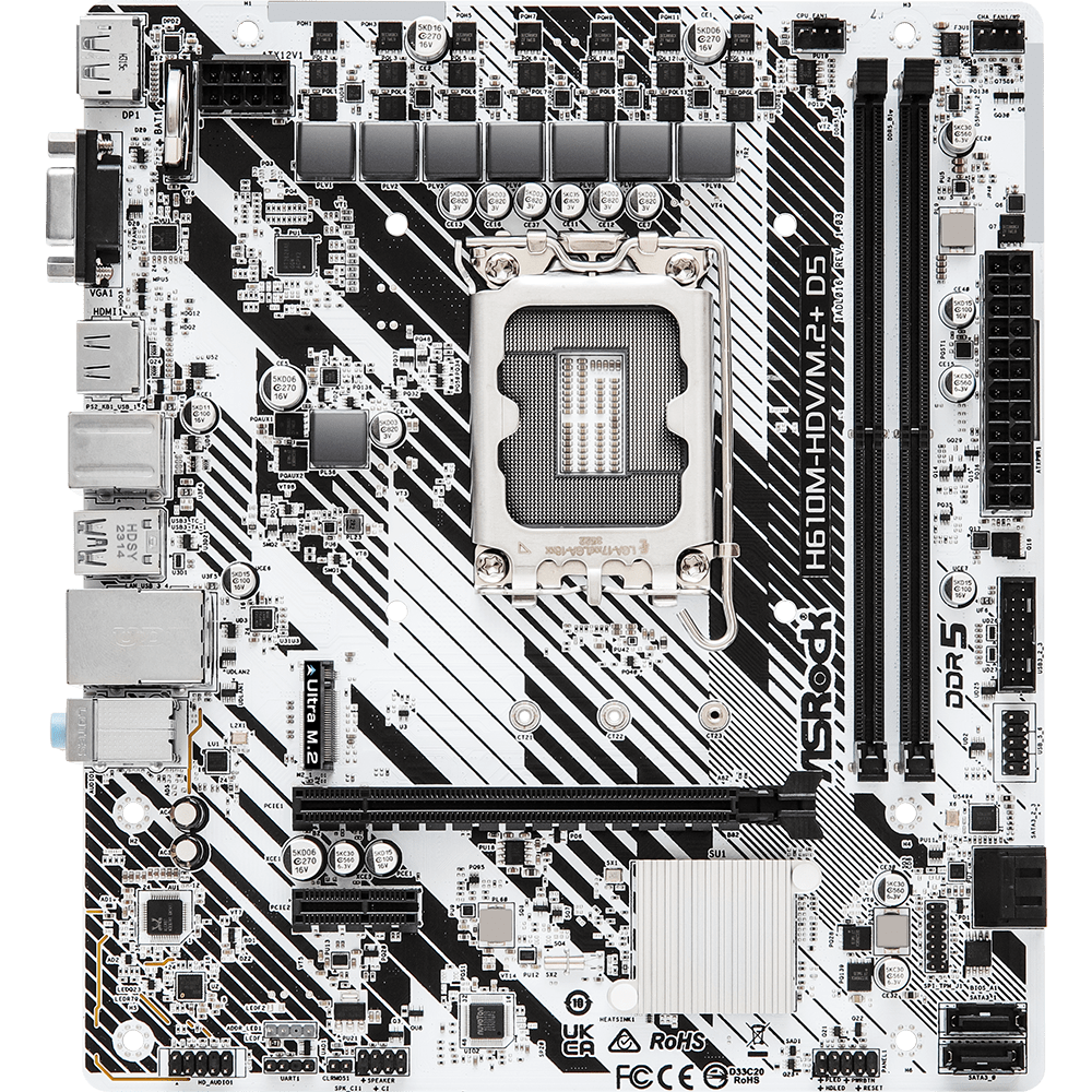 Carte mère ASRock H610M-HDV/M.2+ D5