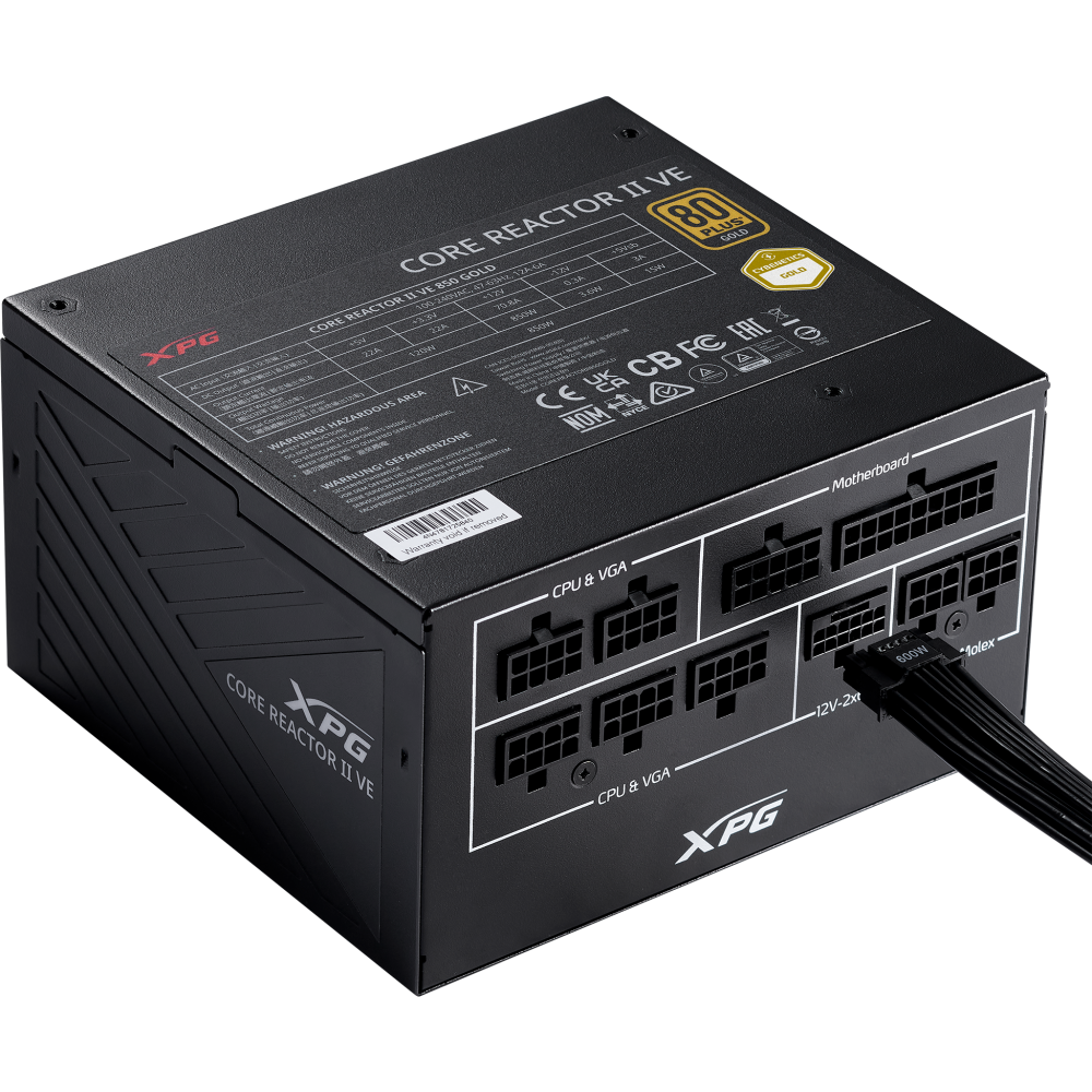alimentation électrique 850W ADATA XPG CORE REACTOR II VE - COREREACTORIIVE850G-BKCEU