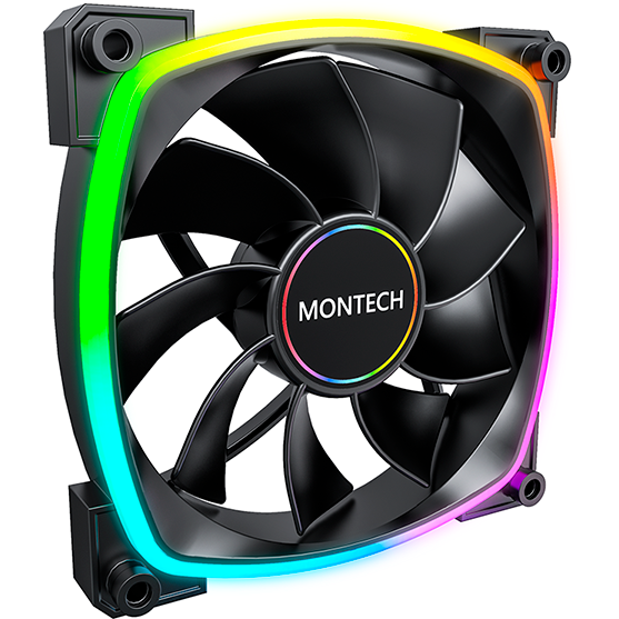 ventilateur pour le boîtier MONTECH RX120 PWM BLACK - photo 2