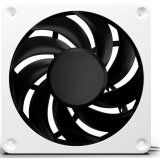 Ventilateur pour boîtier Alphacool Apex Stealth Metal Power fan 3000rpm White (13825)