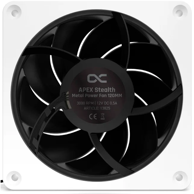 Ventilateur pour boîtier Alphacool Apex Stealth Metal Power fan 3000rpm White - 13825 - photo 2