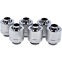 Jeu de raccords Alphacool Eiszapfen 13/10mm Anschraubtulle G1/4 - Chrome Sixpack (17229)