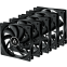 Ventilateur de boîtier Arctic F12 PWM Black (5 pcs) - ACFAN00145A