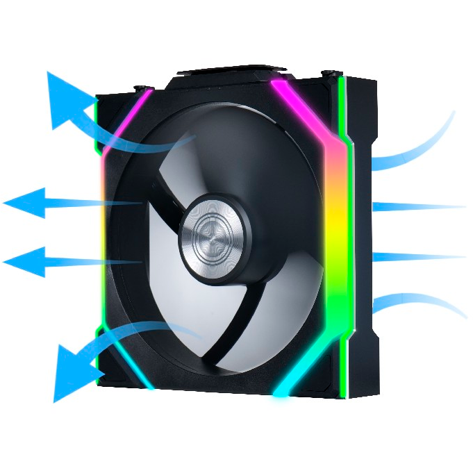 Ventilateur pour boîtier Lian Li UNI Fan SL Wireless 120 Reverse Blade Black - G99.12RSL1W1B.R0 - photo 6