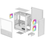 Boîtier DeepCool CH360 Digital White