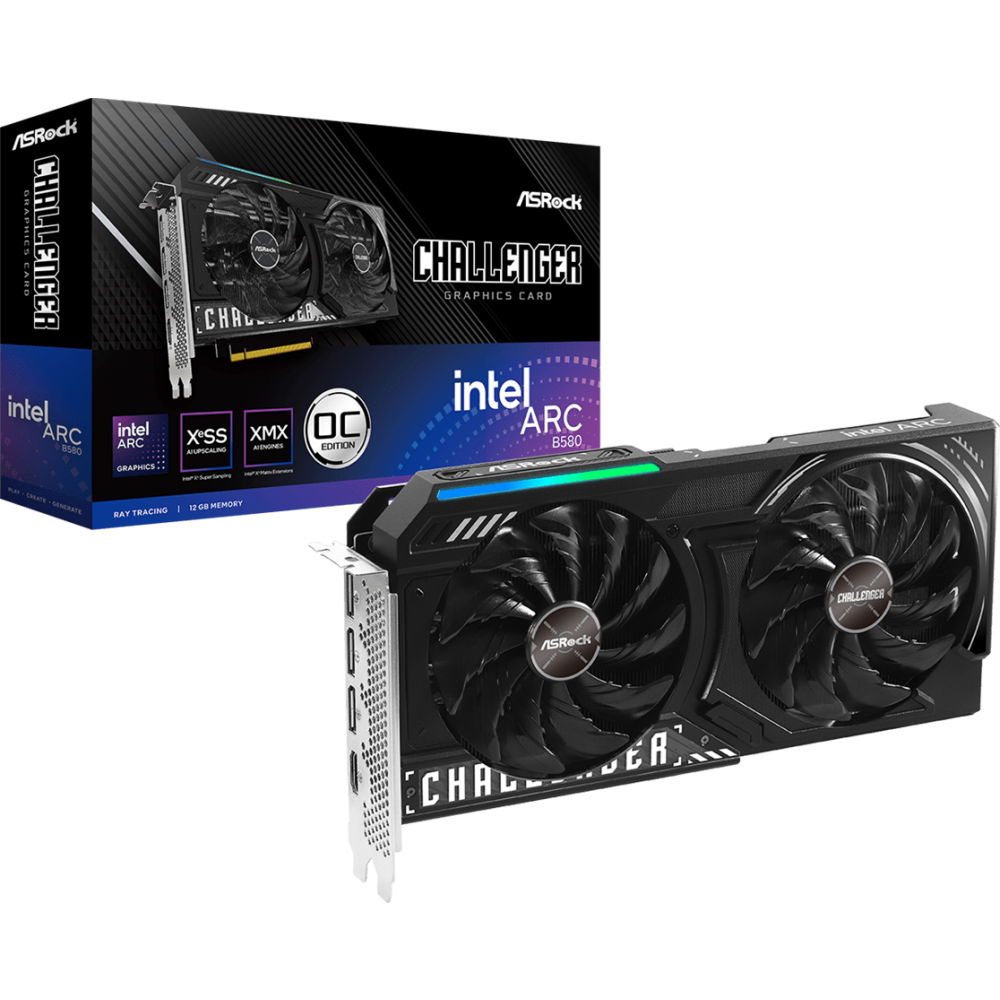 carte graphique Intel Arc B580 ASRock Challenger 12GB OC (B580 CL 12GO) - photo 6