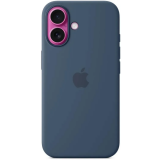 étui Apple iPhone 16 Silicone Case with MagSafe Denim (MYY23) (MYY23ZM/A)