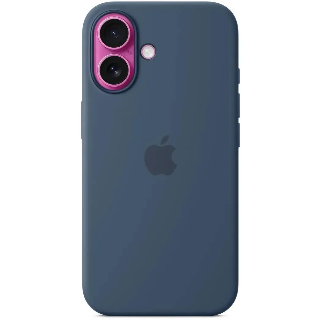 étui Apple iPhone 16 Silicone Case with MagSafe Denim (MYY23) - MYY23ZM/A