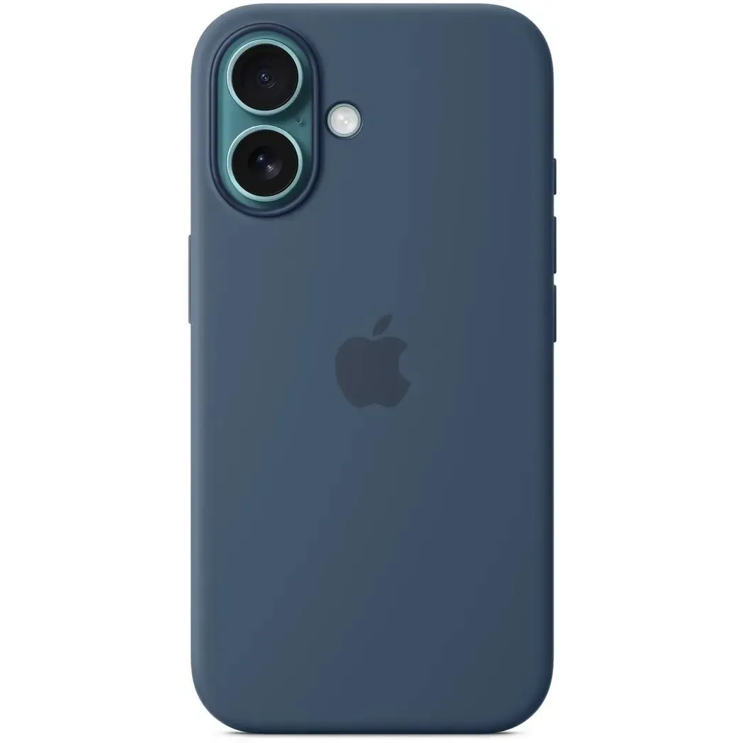 étui Apple iPhone 16 Silicone Case with MagSafe Denim (MYY23) - MYY23ZM/A - photo 2