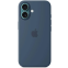 étui Apple iPhone 16 Silicone Case with MagSafe Denim (MYY23) - MYY23ZM/A - photo 2