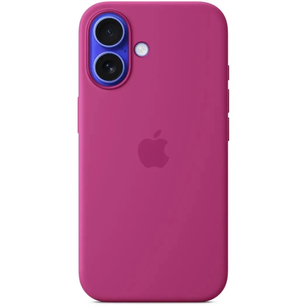 Coque Apple iPhone 16 Silicone Case with MagSafe Fuchsia (MYY53) - MYY53ZM/A