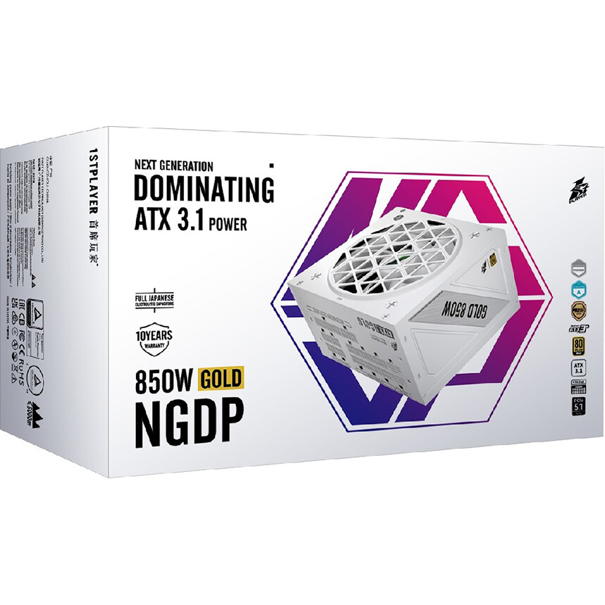 Alimentation électrique 850W 1STPLAYER NGDP HA-850BA4 White - HA-850BA4-WH - photo 9