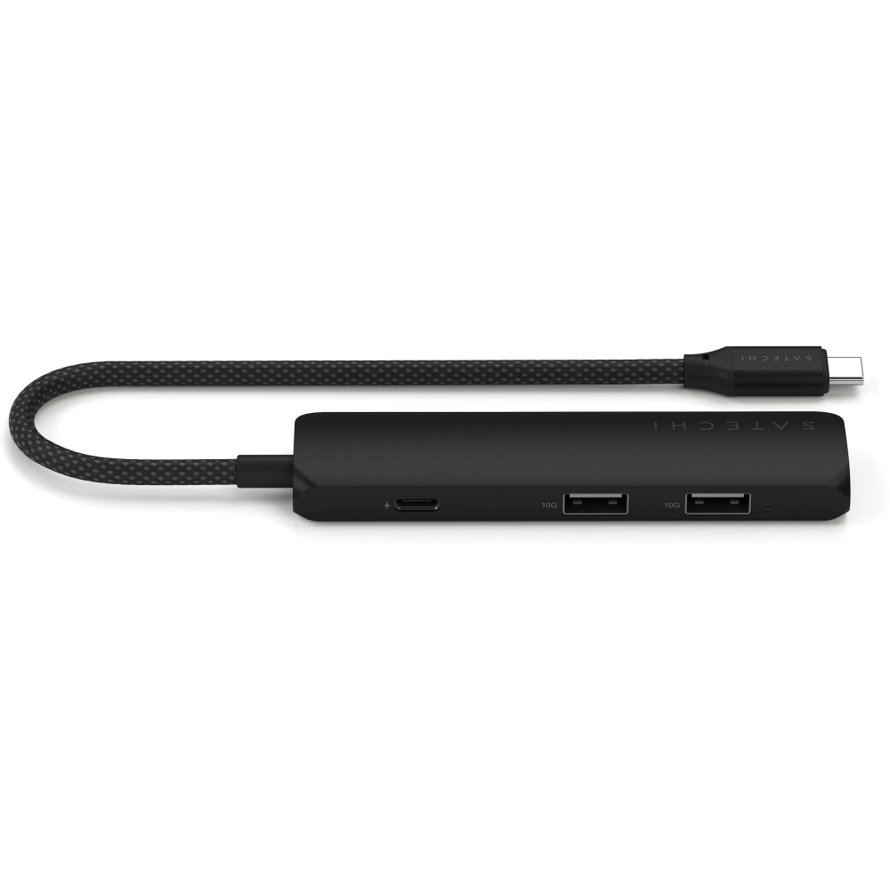 Station daccueil Satechi 4-in-1 USB-C Slim Multiport Adapter 4K Black - ST-P4SK - photo 2
