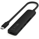 station daccueil Satechi 6-in-1 USB-C Slim Multiport Adapter Black (ST-P6SK)